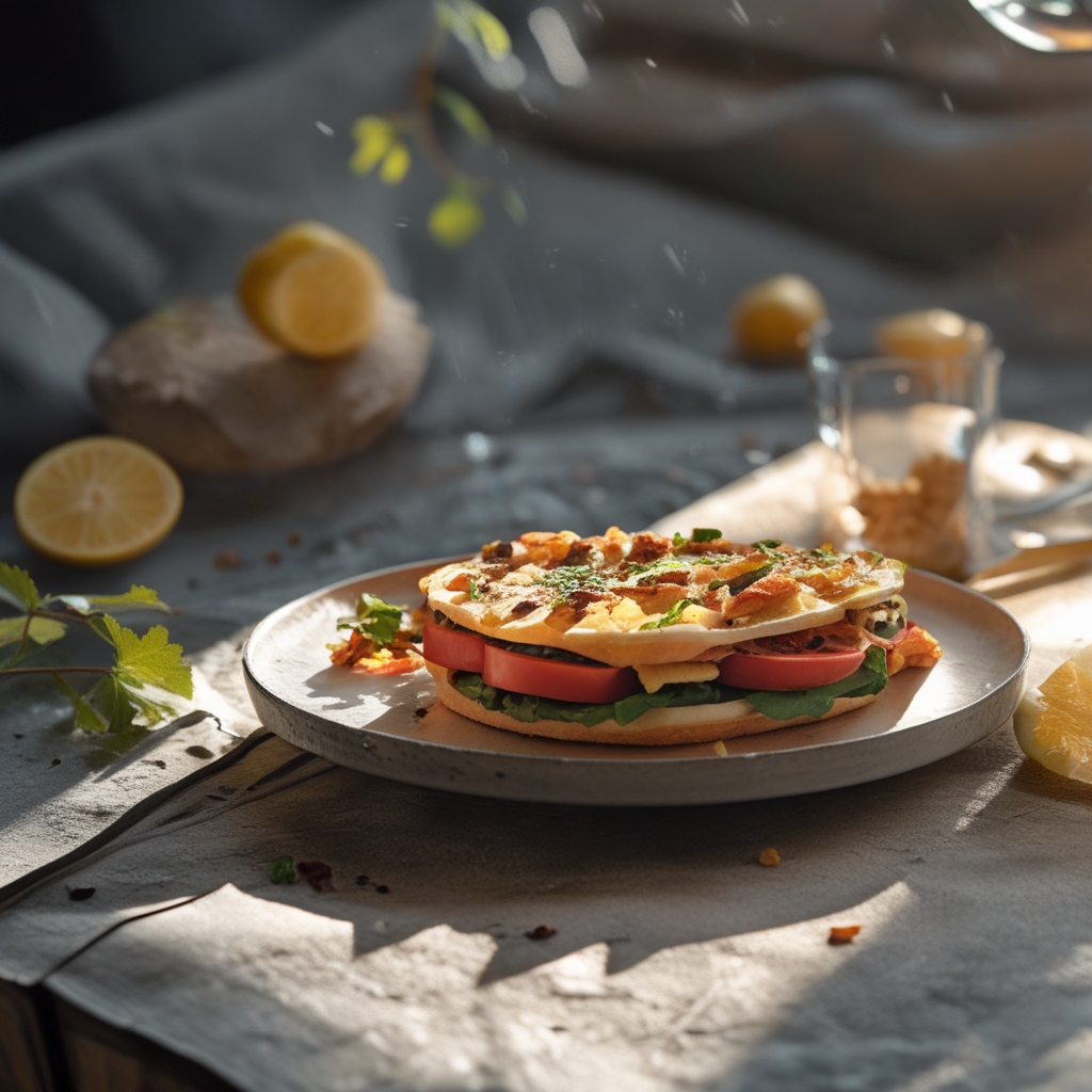 Vergleich von zwei Tellern: einer mit zu großer Portion, einer mit angemessener Portionsgröße auf hellem Hintergrund